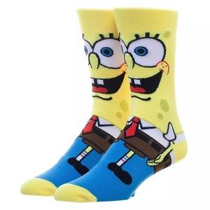 Men’s Nickelodeon Spongebob Squarepants Crew Socks